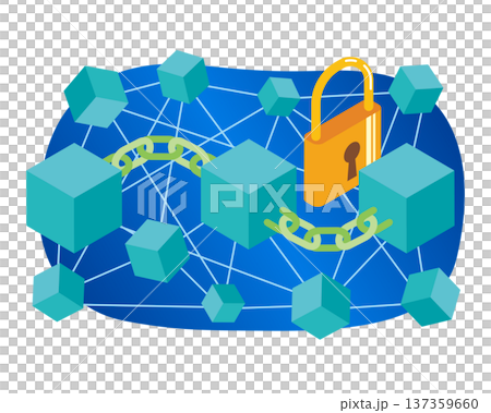 區塊鏈圖像插圖 137359660