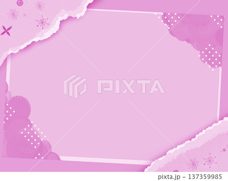 破かれたメッセージカード 137359985