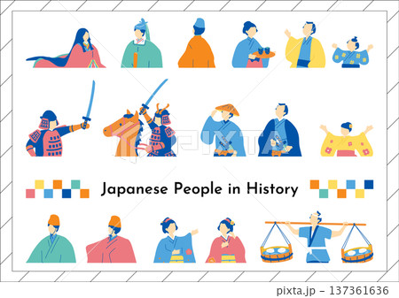 日本の歴史風人物 137361636