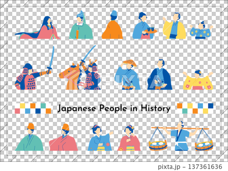 日本の歴史風人物 137361636