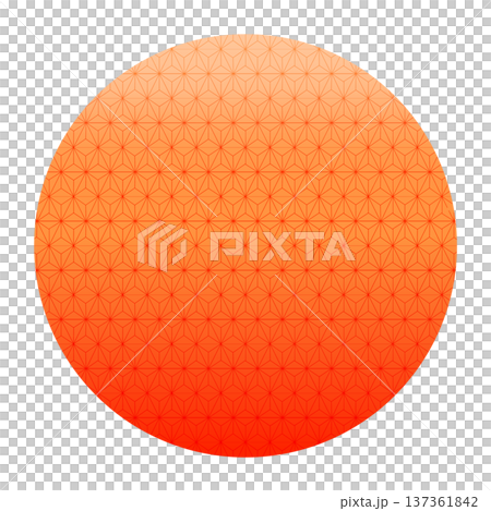 Orange round hemp leaf pattern gradient frame Orange round hemp leaf pattern gradient frame 137361842