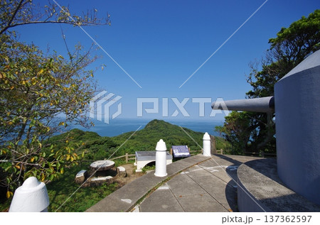 津屋崎　大峰山自然公園　日本海海戦時の砲台 137362597