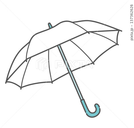 日傘・雨傘のイラスト（熱中症対策・紫外線予防グッズ） 137362626