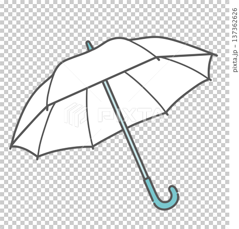 日傘・雨傘のイラスト（熱中症対策・紫外線予防グッズ） 137362626