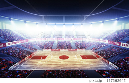 Basketball arena	 137362645