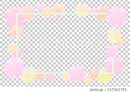 Spring pink flower frame 4 Spring pink flower frame 4 137362793