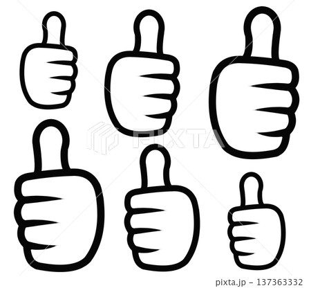 ハンドサインのアイコン 137363332