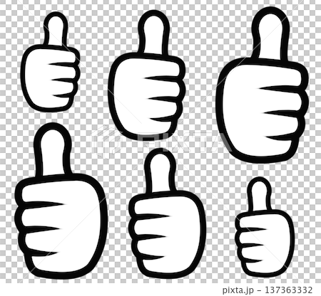 ハンドサインのアイコン 137363332