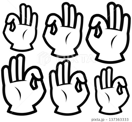 ハンドサインのアイコン 137363333