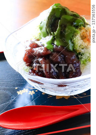 抹茶のかき氷 抹茶のかき氷 137363556