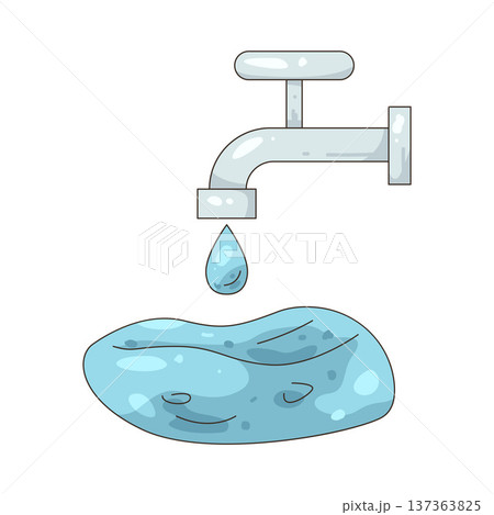 Illustration of faucet Illustration of faucet 137363825