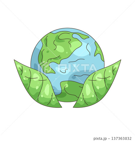 Illustration of Green Earth Illustration of Green Earth 137363832