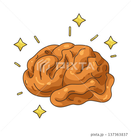 Illustration of sparkling brain Illustration of sparkling brain 137363837