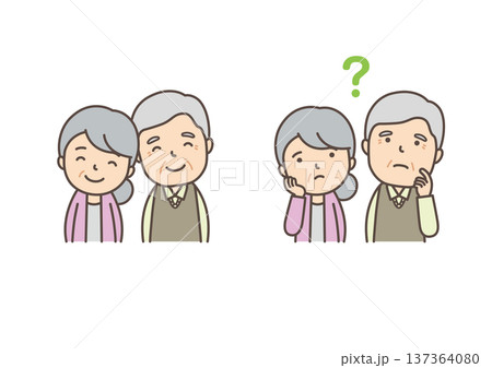 仲良しシニア夫婦 137364080