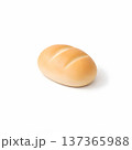 ロールパン 3Dアイコン 白背景 ミニマル朝食素材 137365988