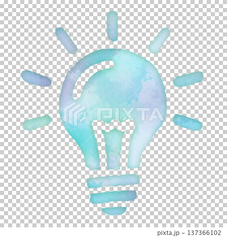 発想,閃き,発明,アイデア,ビジネス,ピクトグラム,水彩画タッチ,デザインアイコン,優しい,エコロジ 137366102