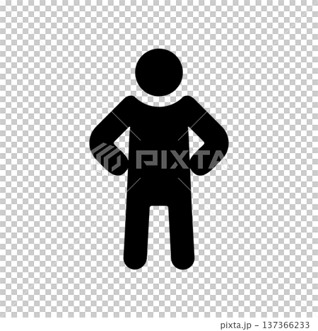 胸を張ってポーズを決める人のアイコン 胸を張ってポーズを決める人のアイコン 137366233