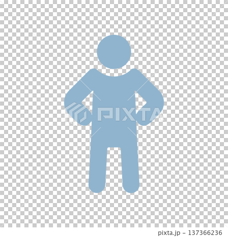 胸を張ってポーズを決める人のアイコン 137366236