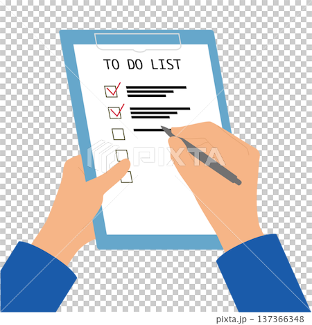 TO DO LISTに記入しているシーン 137366348