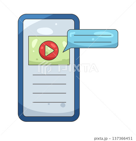 Illustration of video tutorial  137366451