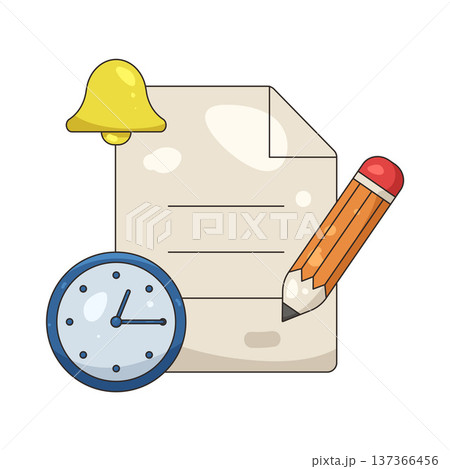 Illustration of exam paper 137366456