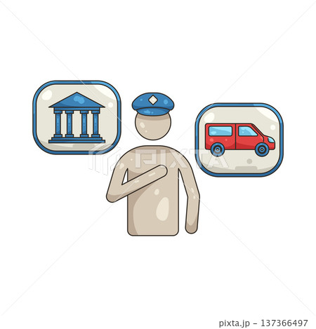 Illustration of policeman Illustration of policeman 137366497