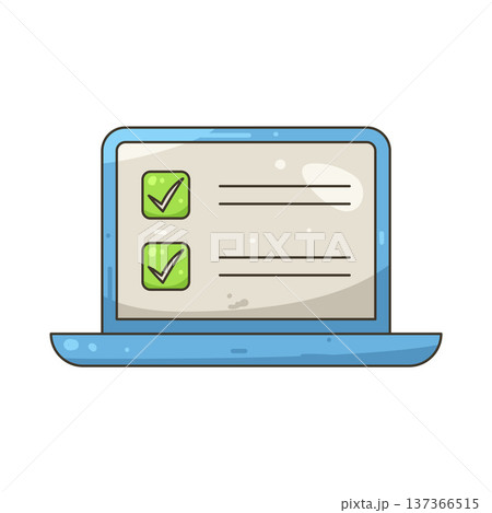 Illustration of online checklist 137366515