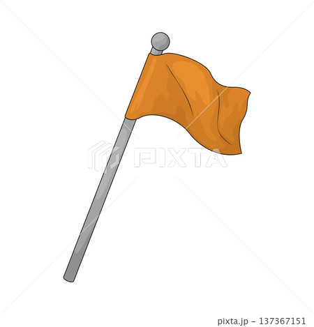 Illustration of Corner Flag 137367151