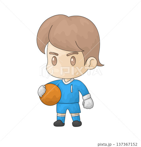 Illustration of Goalkeeper 137367152