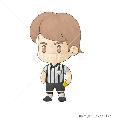 Illustration of Referee Man 137367157