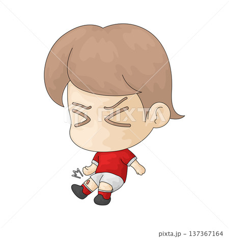 Illustration of Soccer player Injury Illustration of Soccer player Injury 137367164