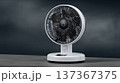 Modern Table Fan with Sleek Design and Adjustable Settings for Home Use, Offering Efficient Cooling  137367375