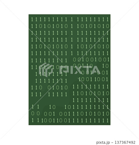 Illustration of Binary code 137367492