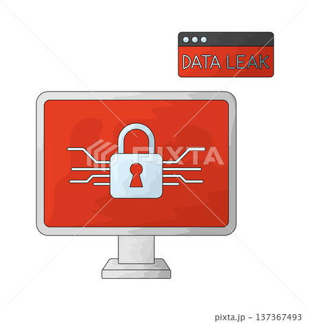 Illustration of Data Leak 137367493