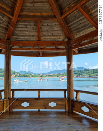 This is a pavilion in an island village. 137367714