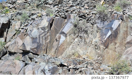 Rocky Mountain Landscape With Large Stones Rocky Mountain Landscape With Large Stones 137367977