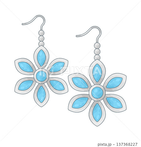 Illustration of Earrings Illustration of Earrings 137368227
