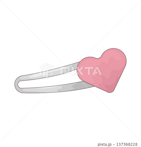 Illustration of Hair Clip Illustration of Hair Clip 137368228