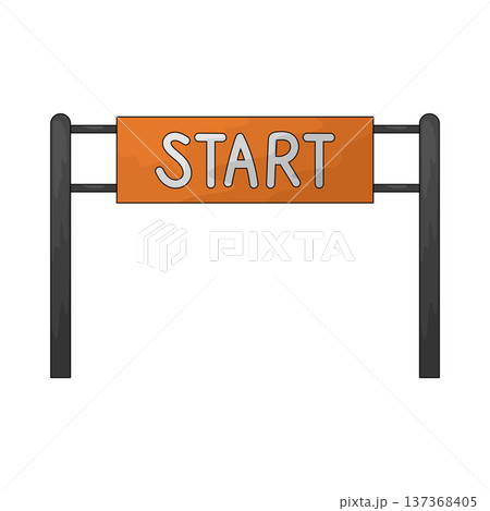 Illustration of Starting Line Illustration of Starting Line 137368405