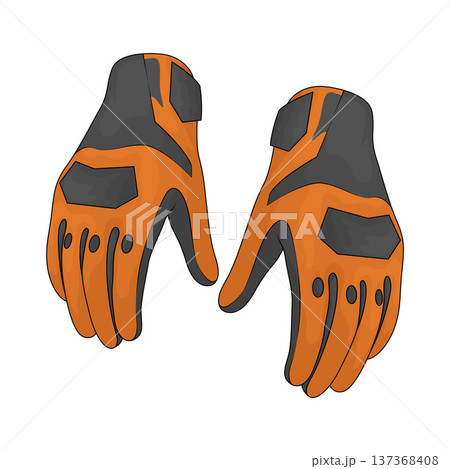Illustration of Racing Gloves Illustration of Racing Gloves 137368408