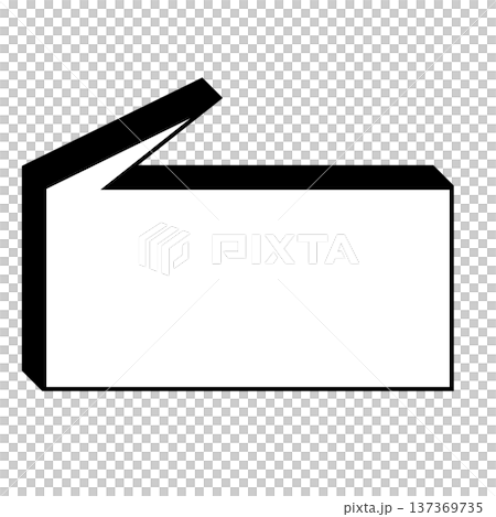 Illustration of a simple rectangular speech bubble Illustration of a simple rectangular speech bubble 137369735