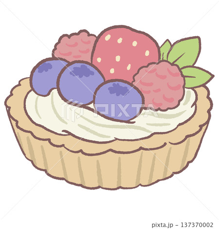 Kawaii berry fruit tart with blueberries strawberries and raspberries pastel dessert illustration cute bakery pastry for afternoon tea party graphics dessert shop menu and pastry themed designs Kawaii berry fruit tart with blueberries strawberries and raspberries pastel dessert illustration cute bakery pastry for afternoon tea party graphics dessert shop menu and pastry themed designs 137370002
