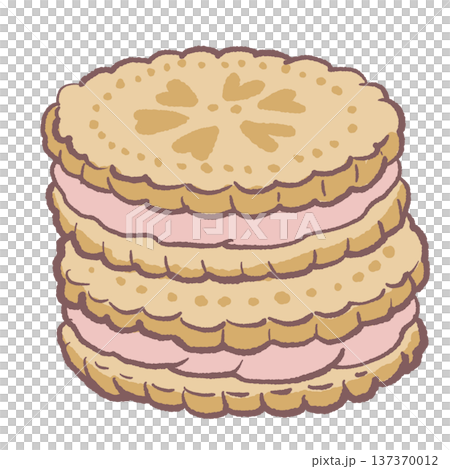 Kawaii strawberry cream biscuit cake layered dessert illustration cute bakery pastry for cafe menu graphics sweet bakery food clipart cozy dessert themed design Kawaii strawberry cream biscuit cake layered dessert illustration cute bakery pastry for cafe menu graphics sweet bakery food clipart cozy dessert themed design 137370012