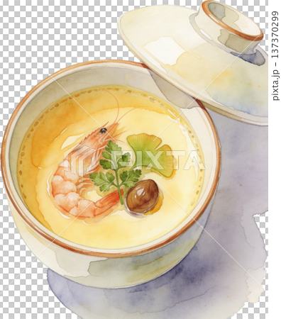 Watercolor Japanese food illustration 137370299