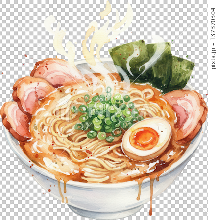 水彩風 和食イラスト 137370304