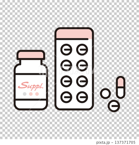 生育保健品和藥物的簡要圖示。健康管理。向量圖。 生育保健品和藥物的簡要圖示。健康管理。向量圖。 137371705