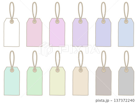 タグのイラストセット 137372240