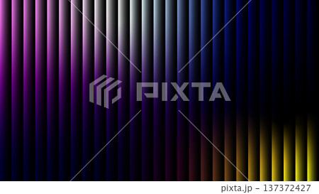 Abstract Gradient Vertical Stripes Ribbed Glass Fractal Neon Background Design. Abstract Gradient Vertical Stripes Ribbed Glass Fractal Neon Background Design. 137372427