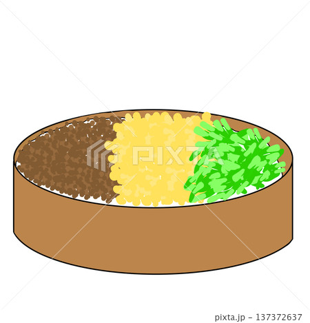 三色丼 三色丼 137372637