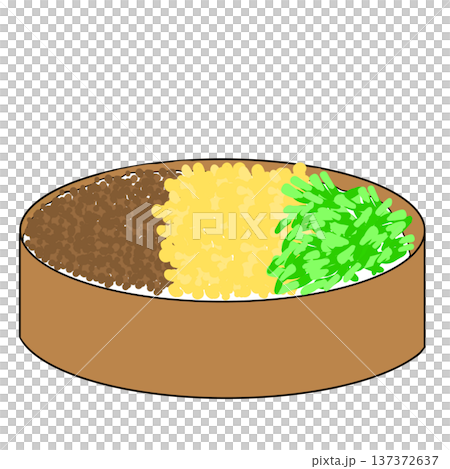 三色丼 三色丼 137372637
